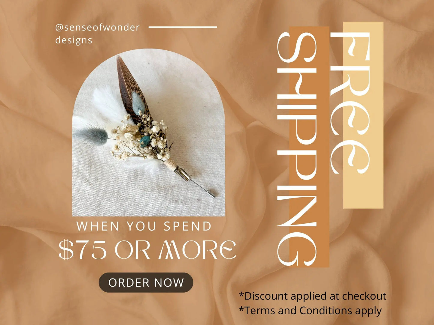 Boutonnière - Terracotta - Withered Whimsy Boutonniere