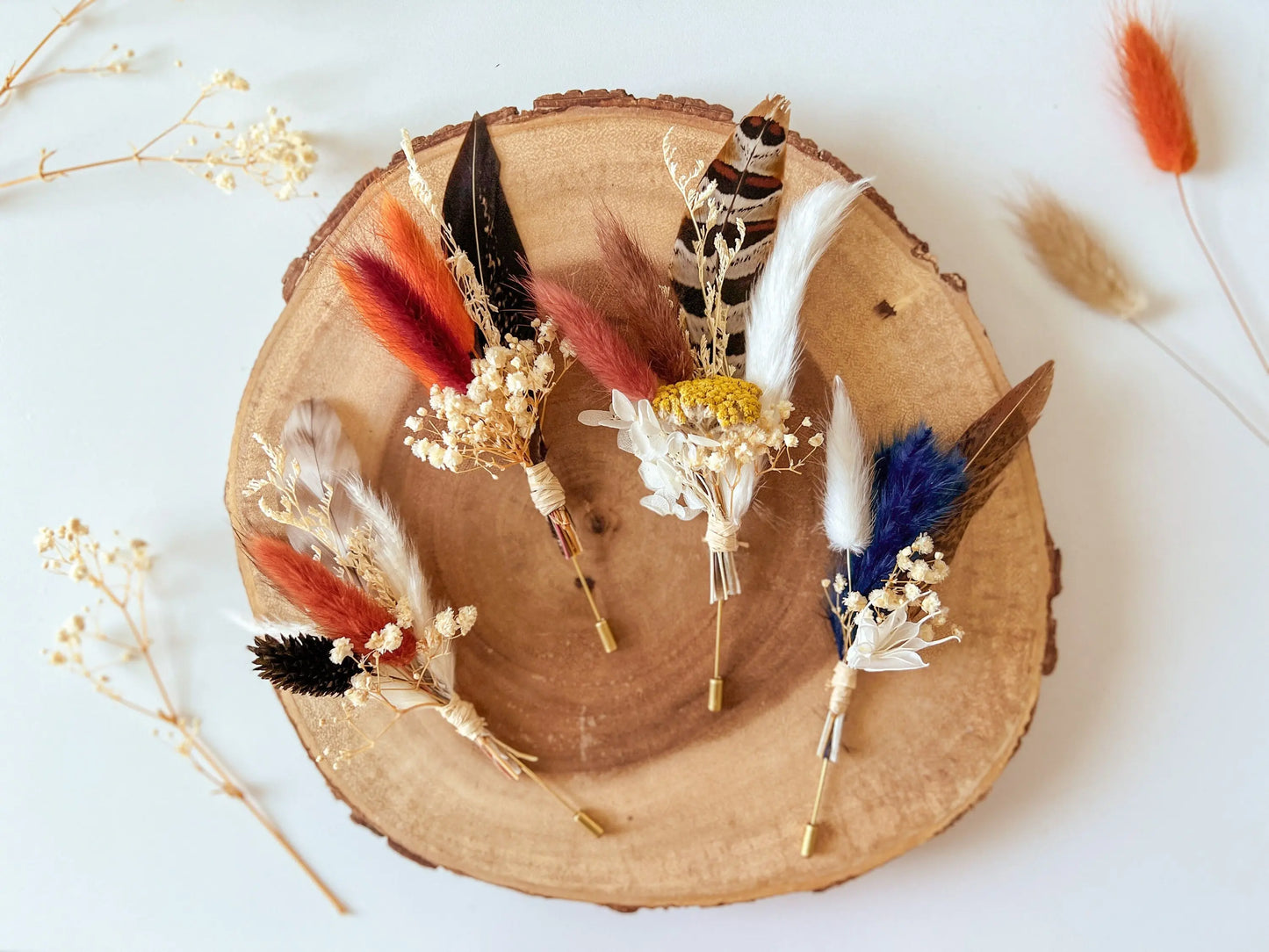 Custom Wedding Boutonnieres - Withered Whimsy Boutonniere
