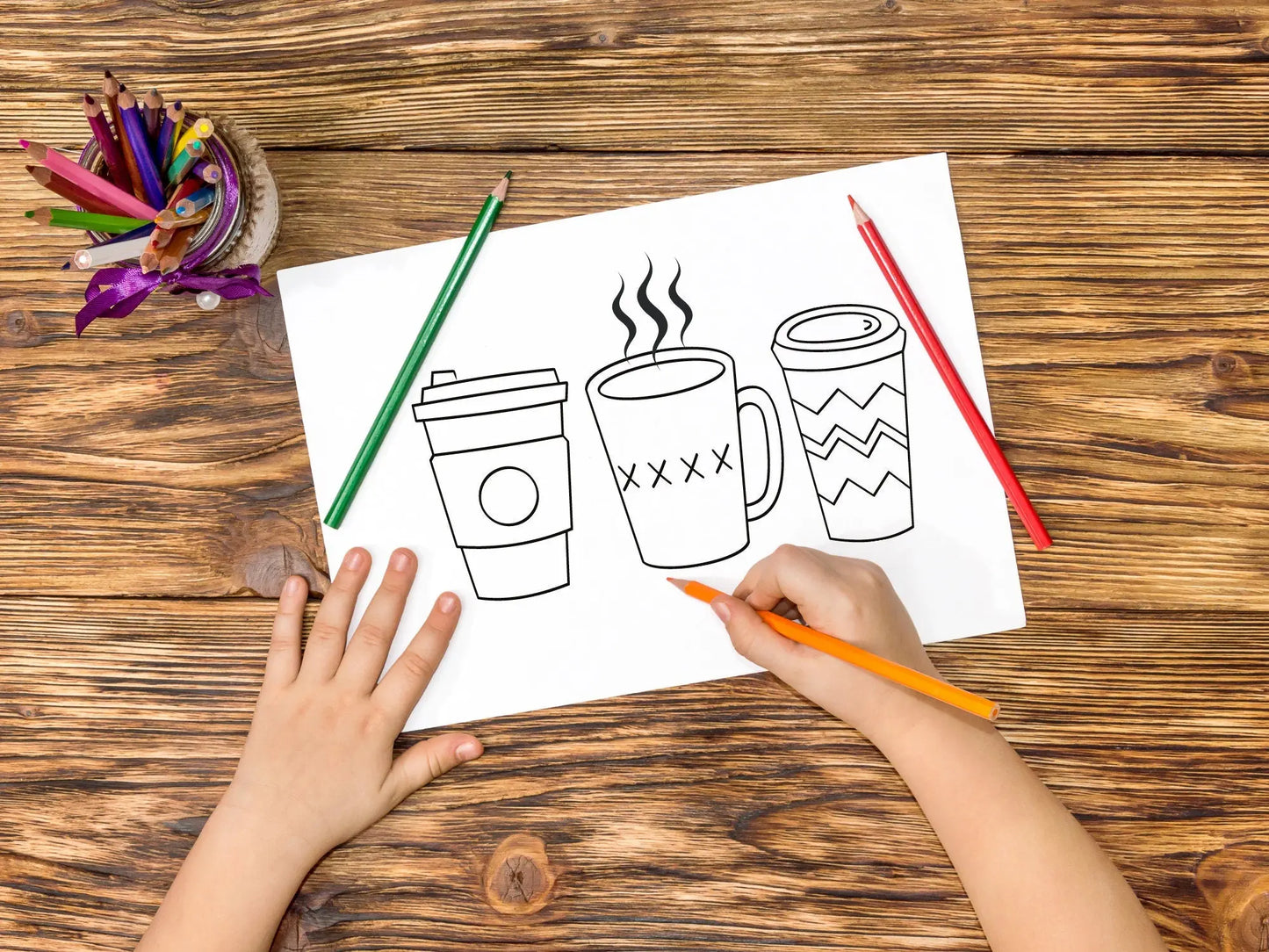 Fall Coloring Book for Kids, Printable Coloring Book for Children, Digital Download PDF, 20 pages