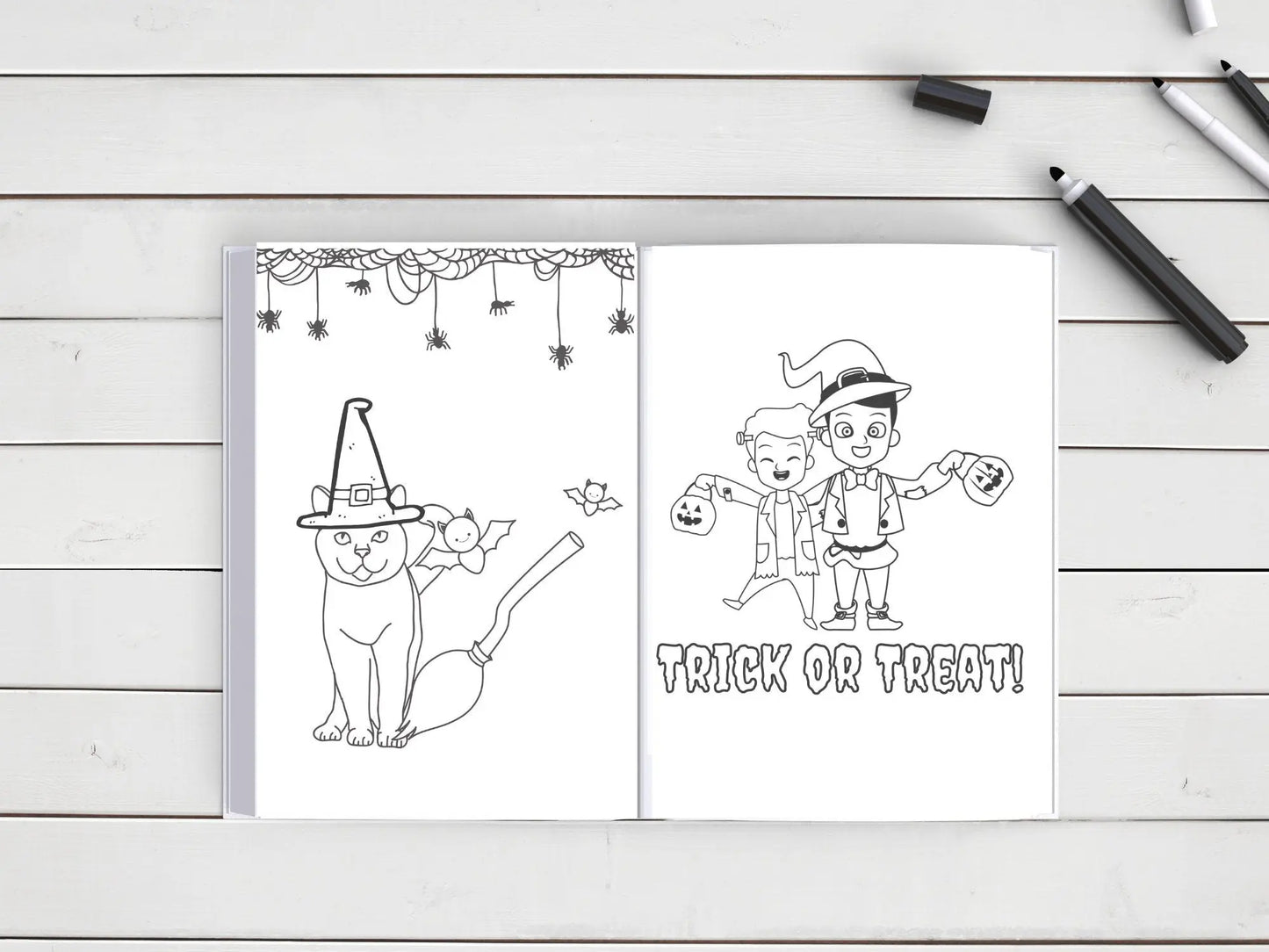 Fall Coloring Book for Kids, Printable Coloring Book for Children, Digital Download PDF, 20 pages