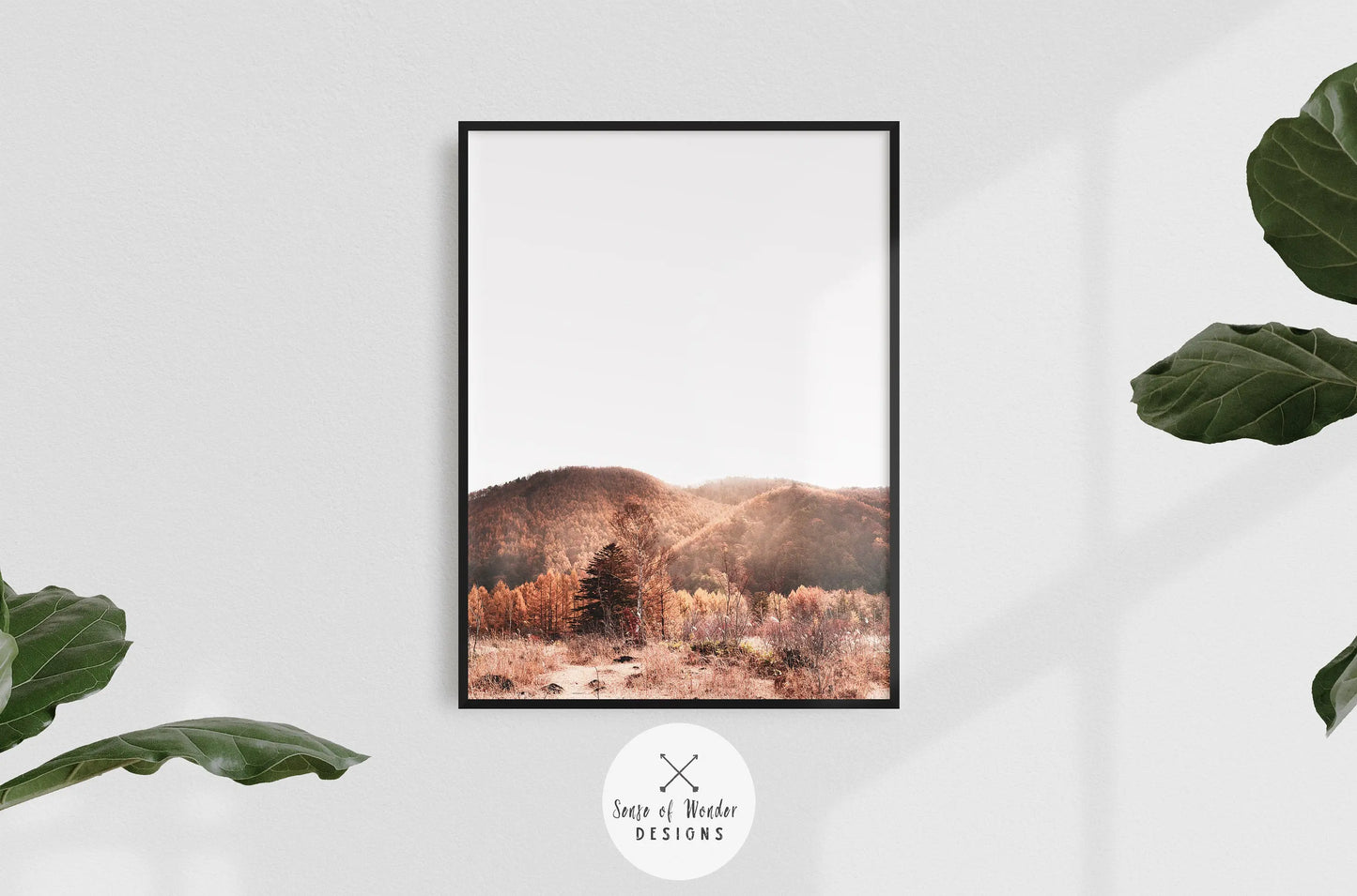 Fall Mountain Landscape Photography, Modern Art Print, Instant Digital Download, Fall Nature Print, Rustic, Farmhouse and Cabin Decor