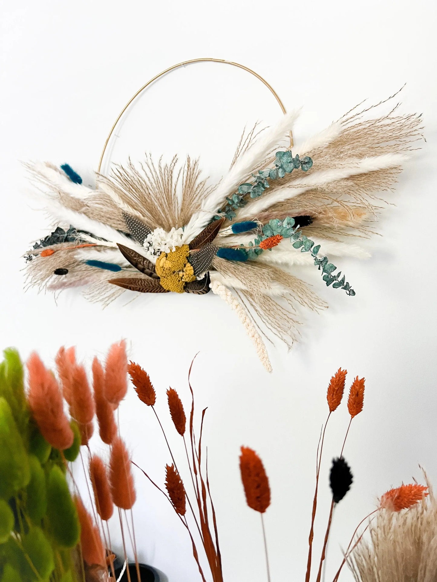 Floral Hoop - Withered Whimsy Boutonniere