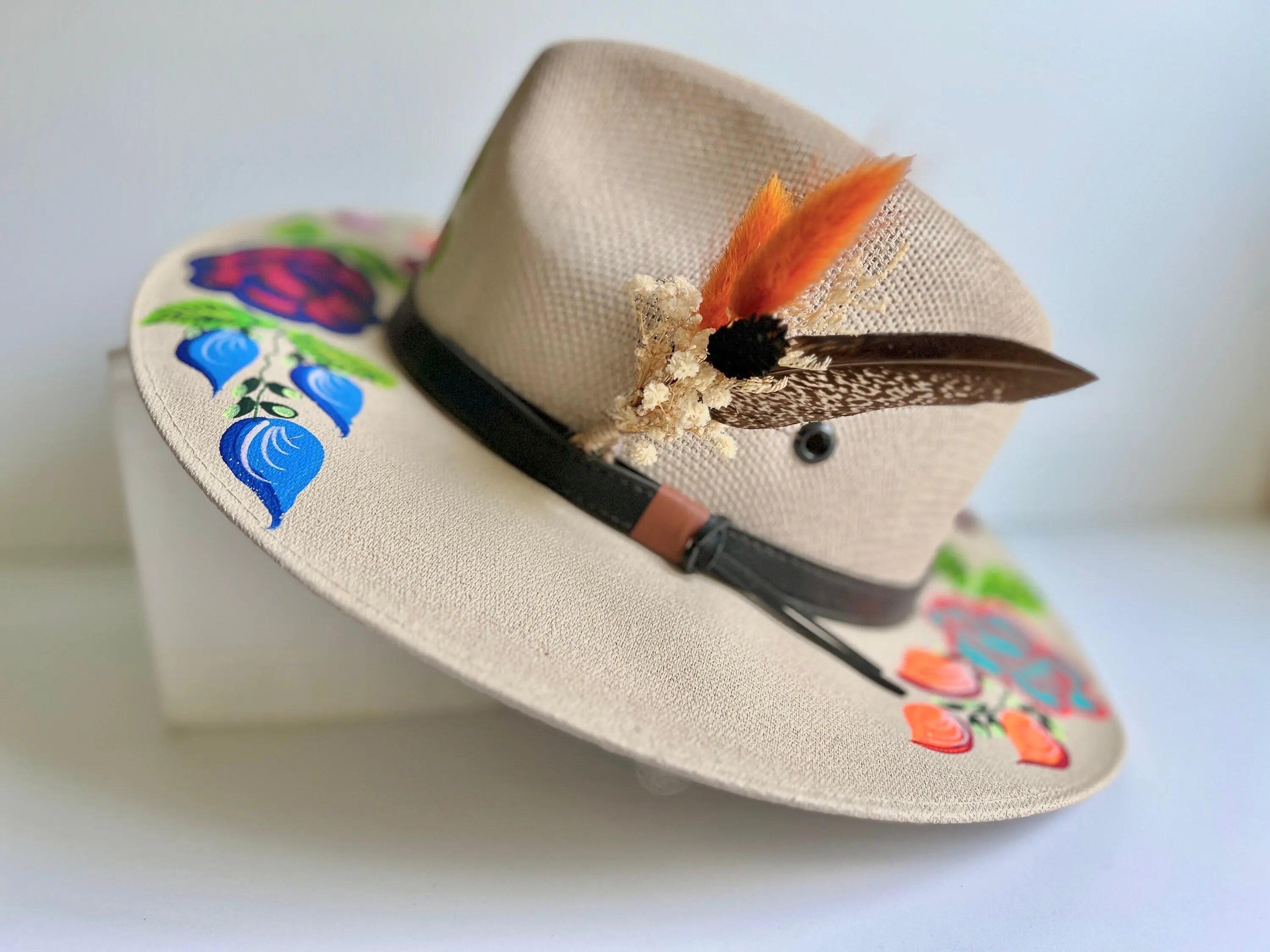 Hat feathers (dried flowers only) - MAROON Craspedia – Withered Whimsy