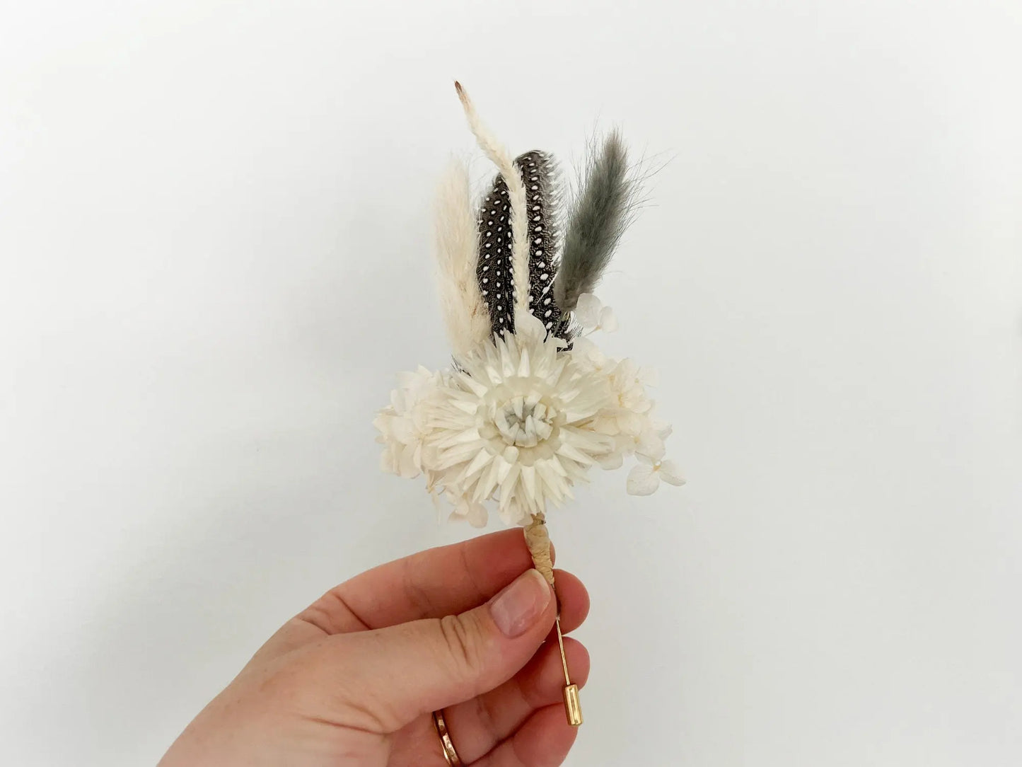 Boho Wedding Boutonnieres, Neutral Dried Flower Boutonniere, Boho Fall Wedding Flowers, Boutonniere Set, Pheasant Feather, Choose Your Style