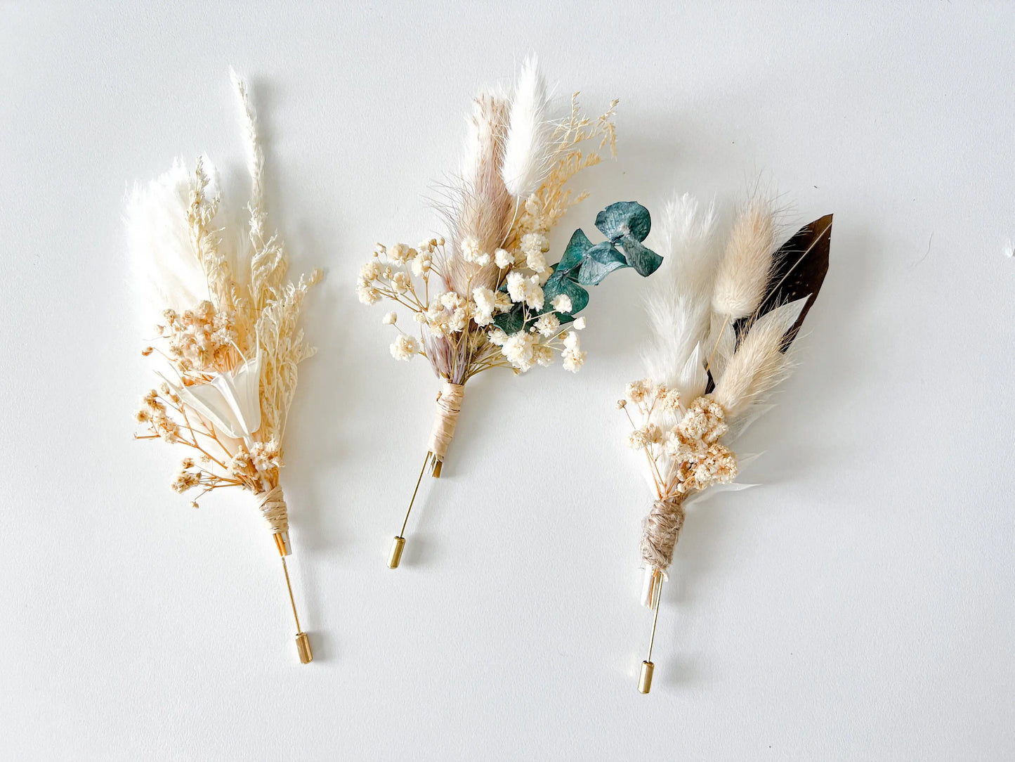 Boutonniere - Eucalyptus - Withered Whimsy Boutonniere