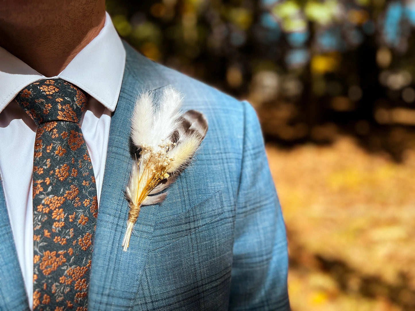 Boutonniere - Vintage White - Withered Whimsy Boutonniere