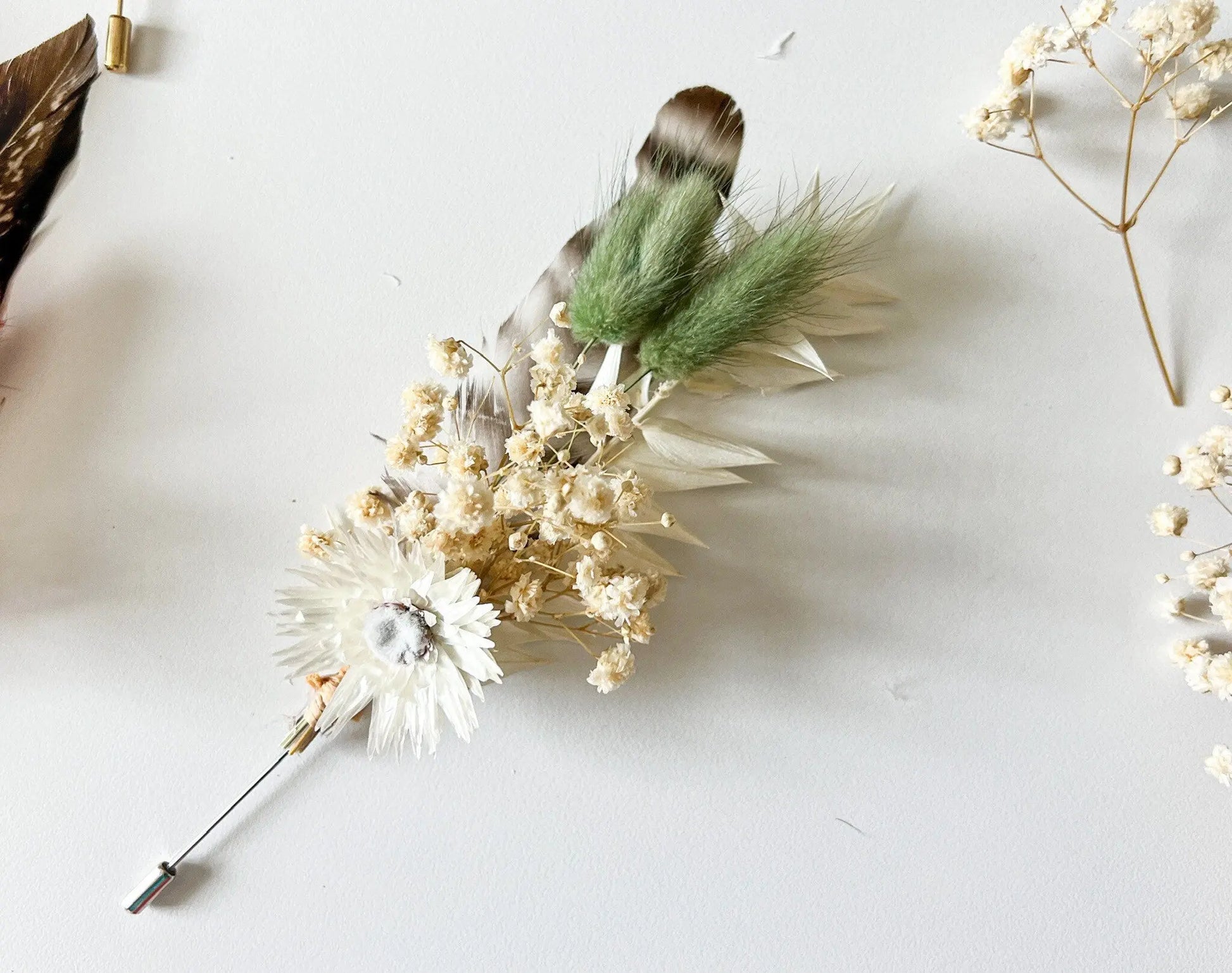 Boutonniere Set - Bold - Withered Whimsy Boutonniere