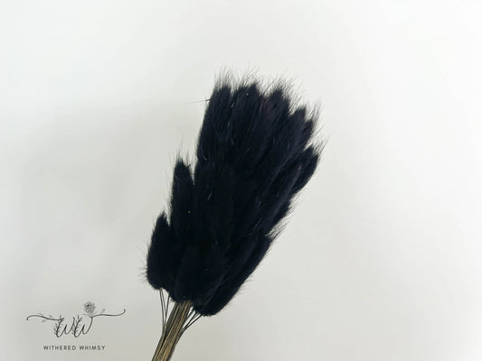 Bunny Tails - Midnight Black - Withered Whimsy Bunny Tails