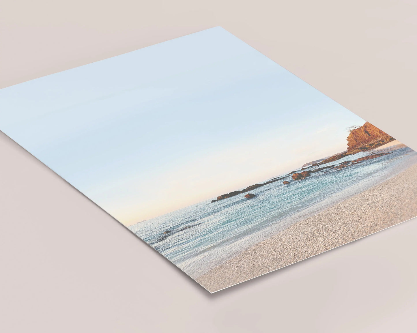 Costa Rica Beach Digital Download, Instant Download, Coastal Wall Art, Pastel Sunset Ocean Print, Landscape Travel Photography