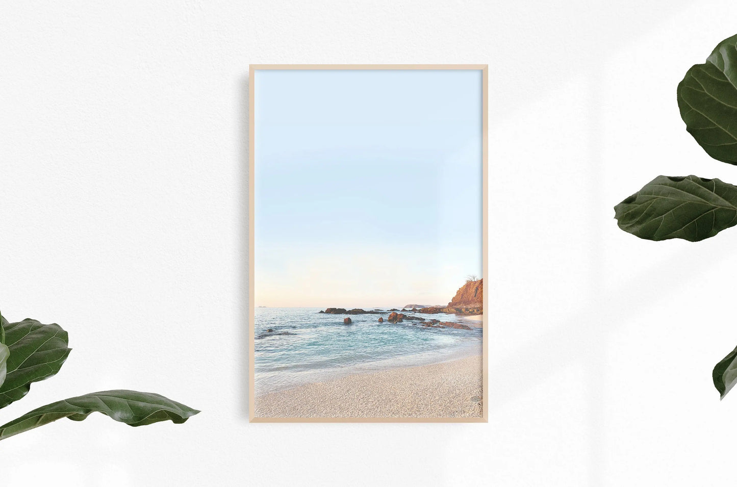 Costa Rica Beach Digital Download, Instant Download, Coastal Wall Art, Pastel Sunset Ocean Print, Landscape Travel Photography