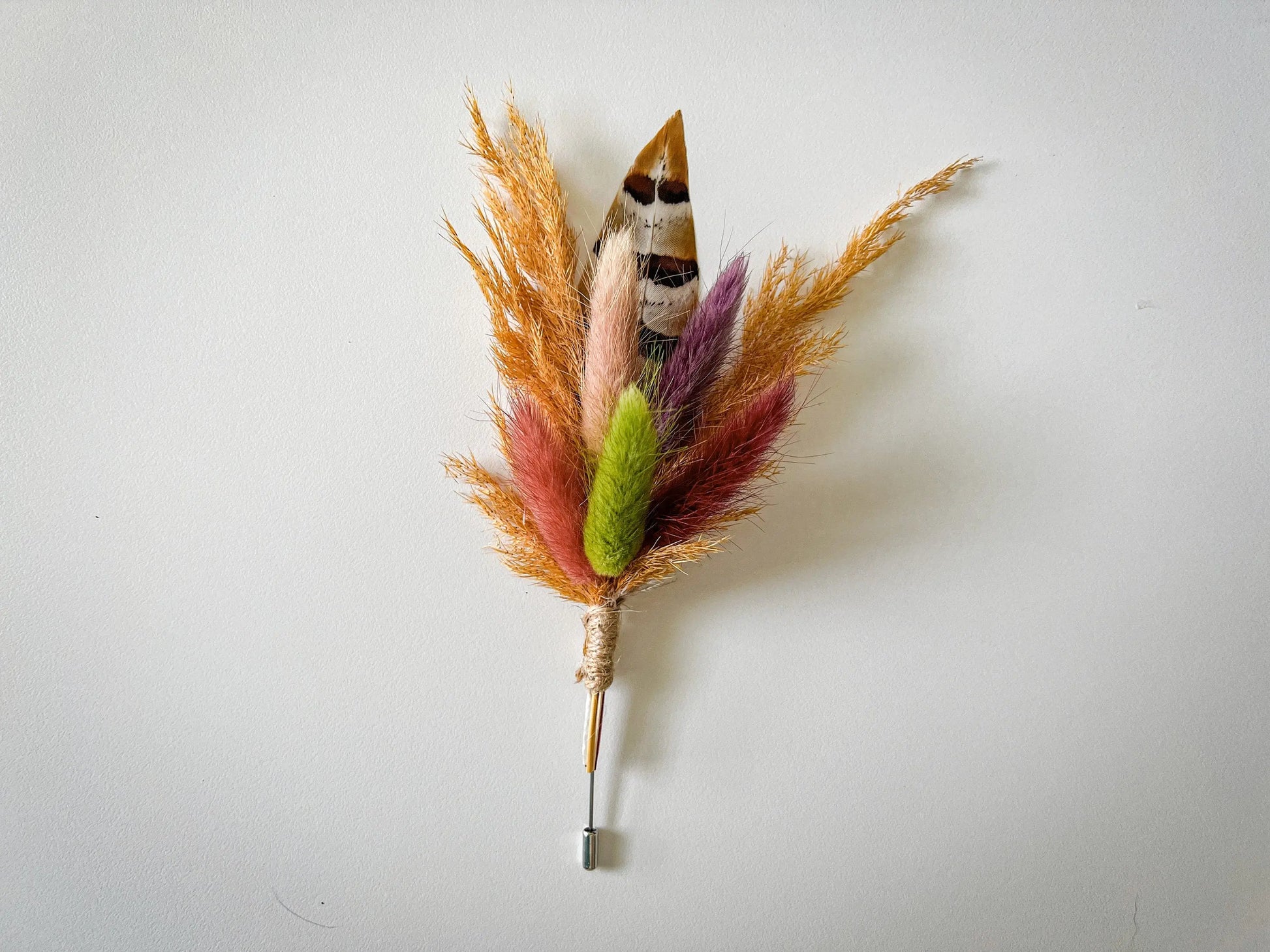 Custom Dried Flower Wedding Boutonniere - Birthstone/family tree boutonniere for father of groom/bride or grandfather