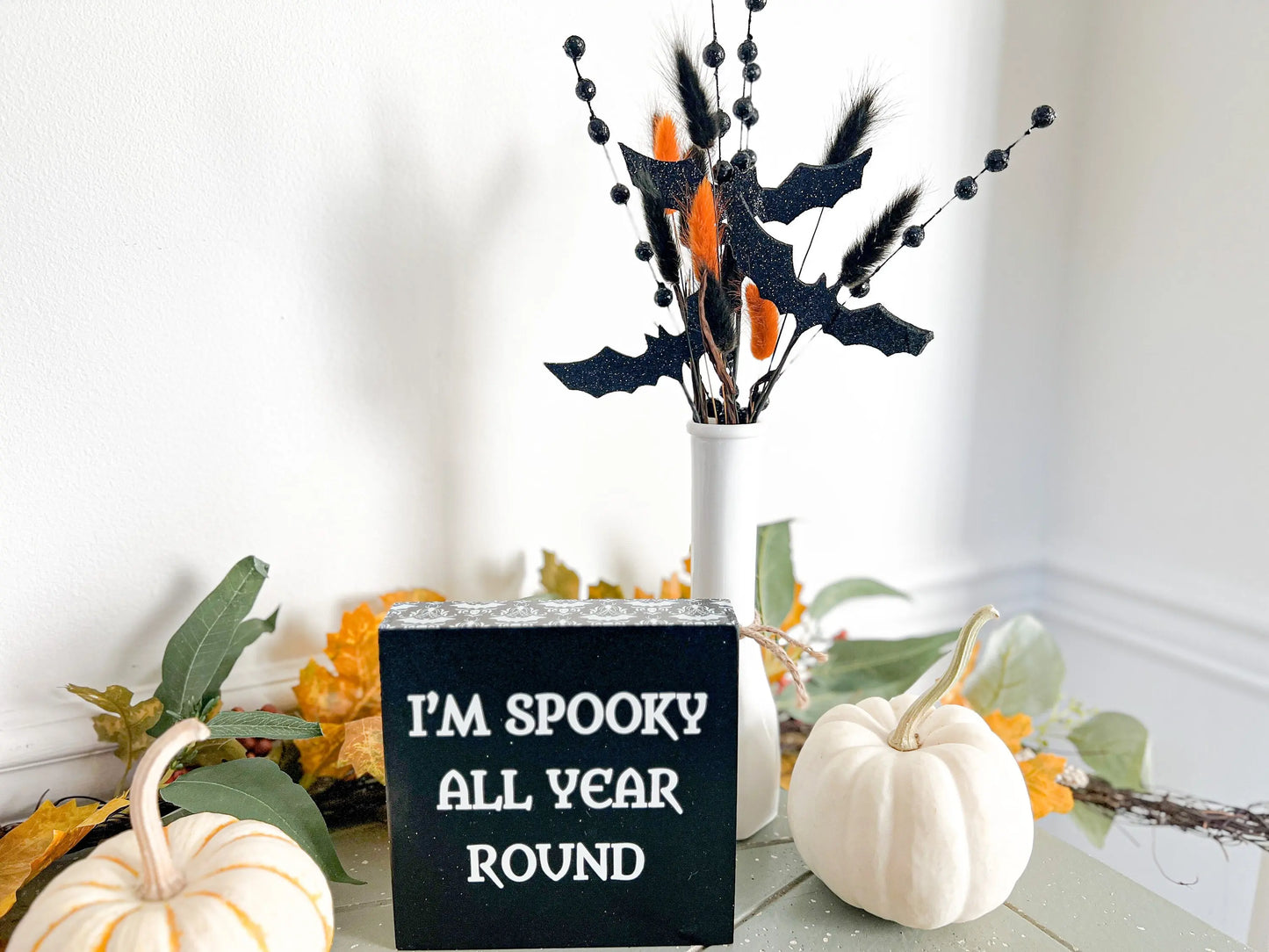 Halloween Orange and Black Bunny Tails, DIY Fall Decor, DIY Fall Wreath, Fall Dried Flower Bunches, Orange Dried Flowers, Make Your Bunch