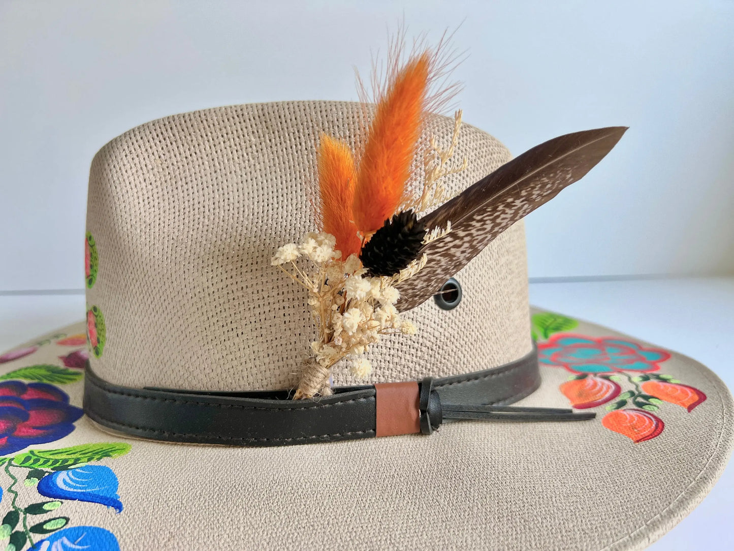 Hat feathers - Burnt Orange - Withered Whimsy Hat Feathers