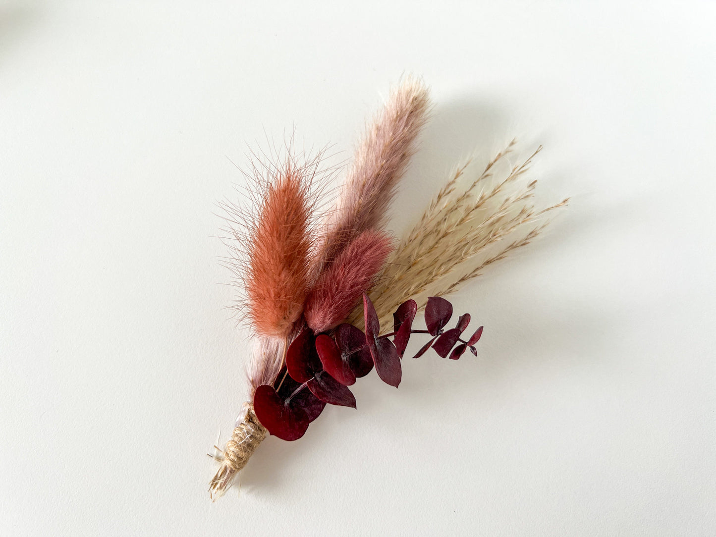 Hat feathers, feathers for hat, dried flowers and feather accent, feathers for fedora, cowboy hat, or floppy hat - MAROON